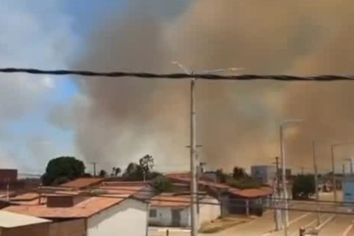 Incêndio em Baraúna atinge área de mata seca no domingo (20)