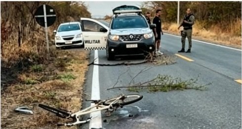 Ciclista morre após ser atropelado na BR-405, em São Francisco do Oeste